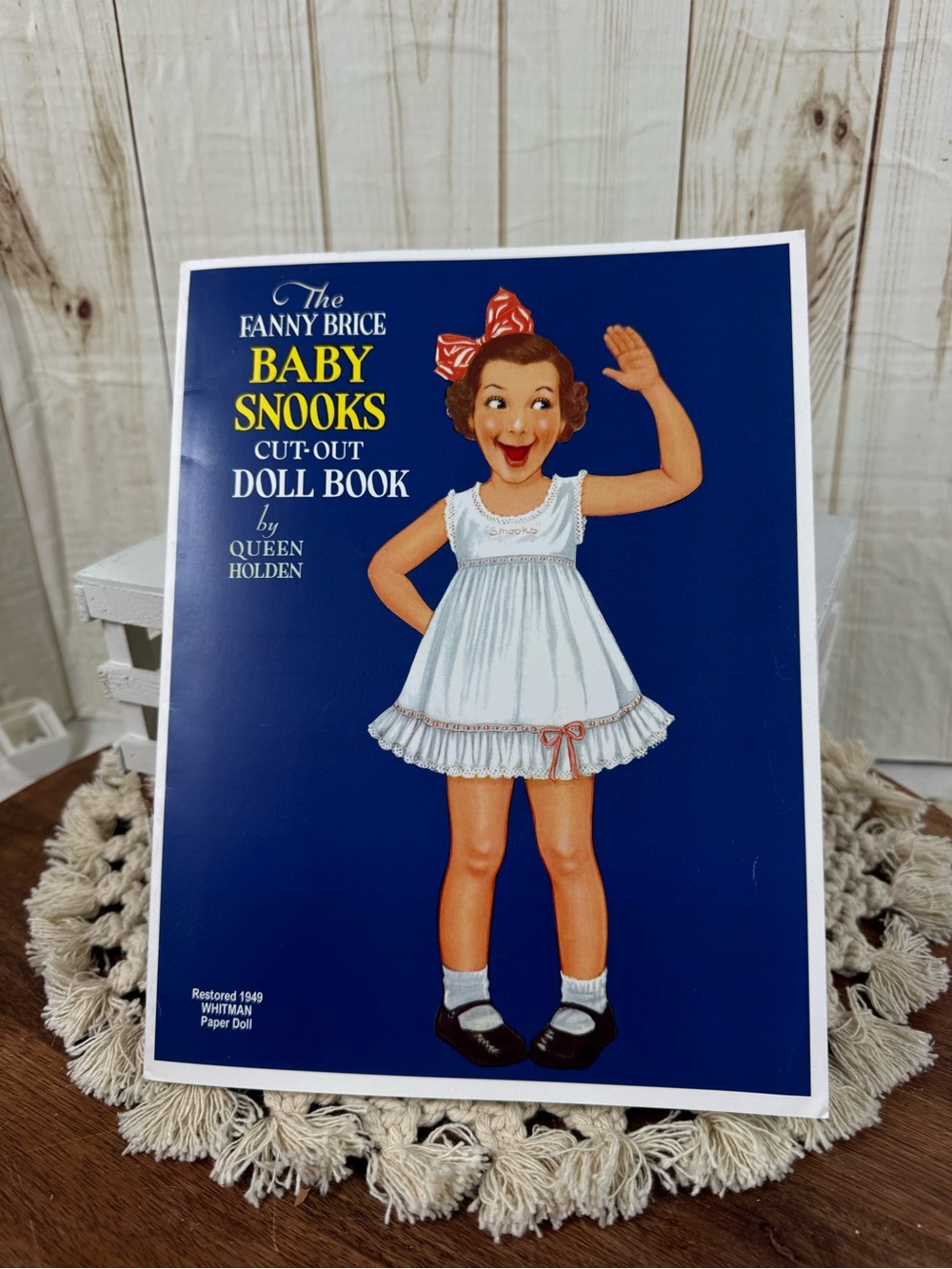 Fanny Brice Baby Snooks Cut-Out Doll Book - Blue Cover